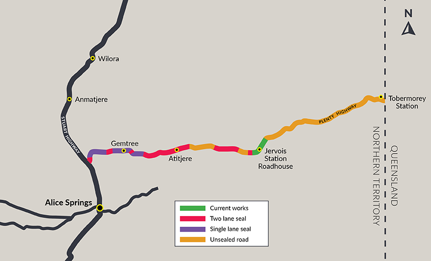 Map Plenty Highway upgrades