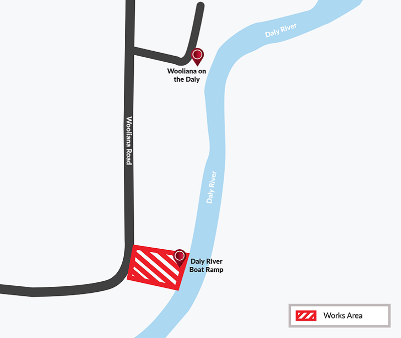 Daly River Boat ramp map