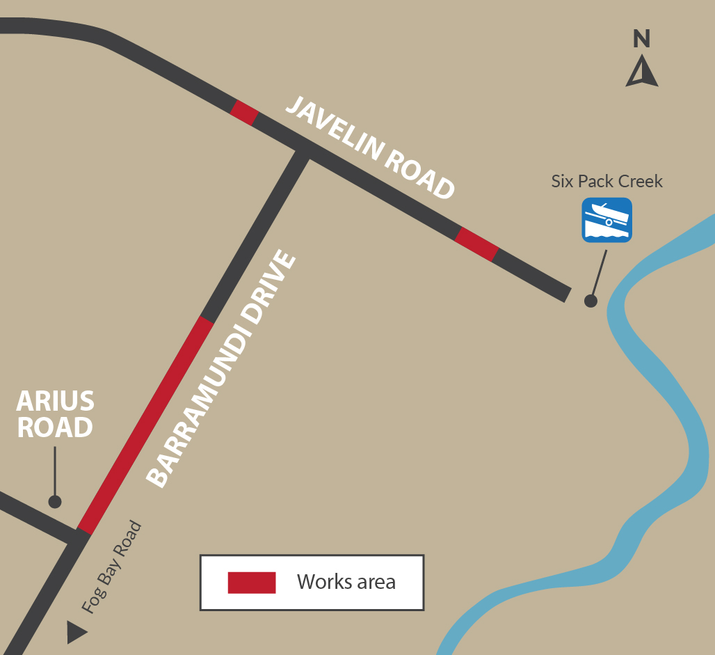 Barramundi Drive map