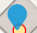 Blue pin