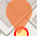 Orange pin
